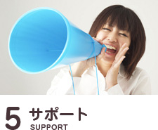 ５.サポート